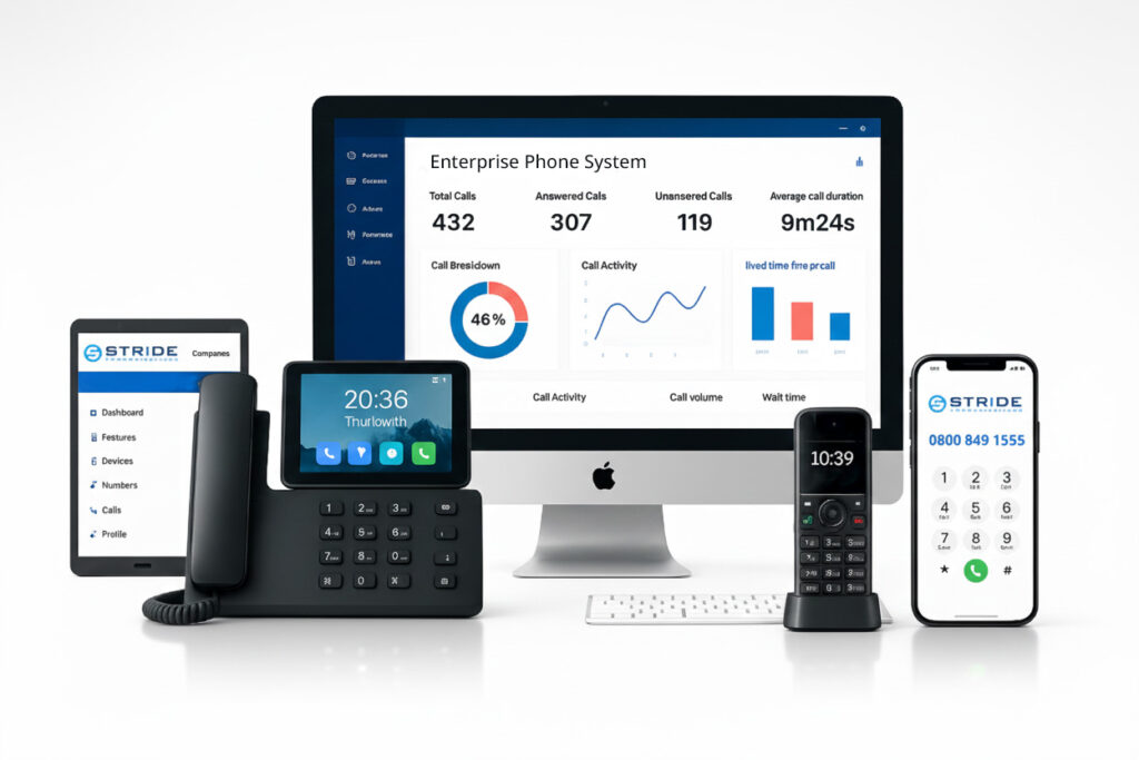 Enterprise phone systems in UK offices with VoIP and cloud PBX solutions