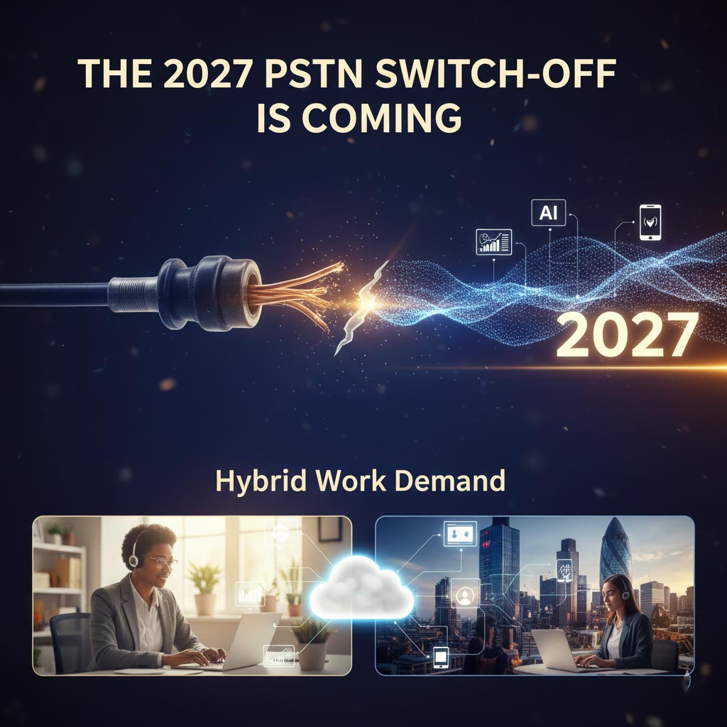 The 2027 PSTN switch-off highlighting the urgency for UK businesses to upgrade communications