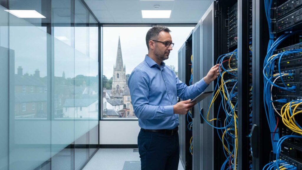Managed business infrastructure services for High Wycombe offices provided by Stride Communications, including networks, VoIP, and connectivity.